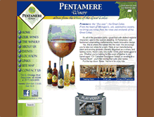 Tablet Screenshot of pentamerewinery.com